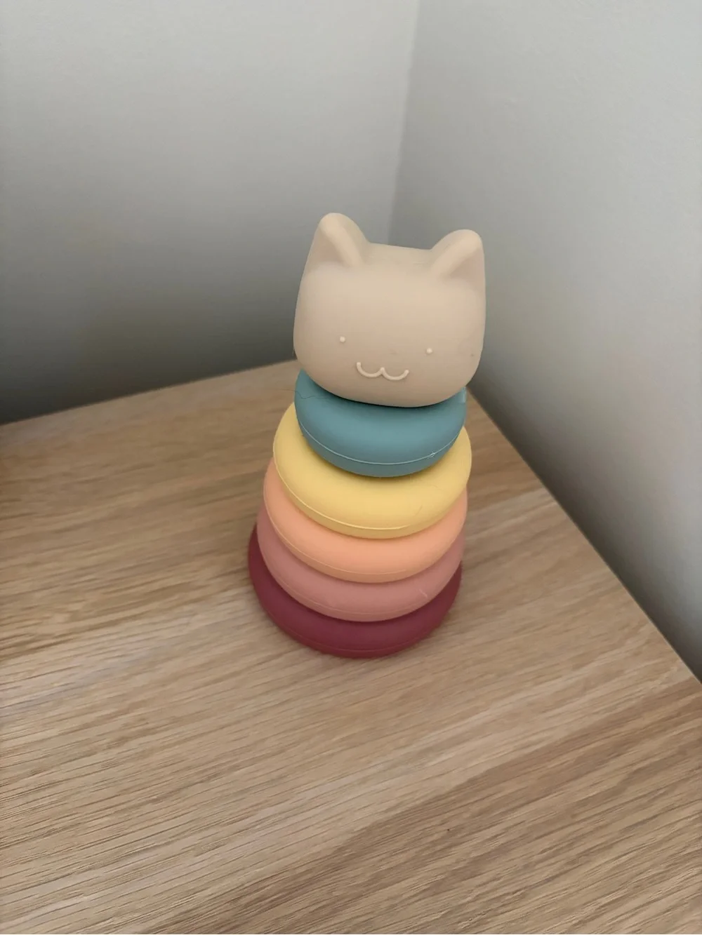 Stacking Cat Silicone Toy - Multicolor